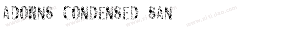AdornS Condensed San字体转换